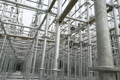 張掖盤扣腳手架租賃附近選隆盛建材插扣架桿管庫存2萬6千余噸